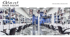 Desktop Screenshot of gianihairsalon.com